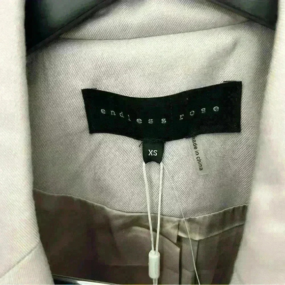 Blazer Single Breasted Womens Pink 1 Button Jacket Endless Rose Size XS NWT - Picture 5 of 7